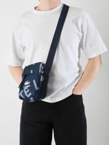 Cross Body Tas Lacoste Blauw neo croc NU4968NZ-vue-porte