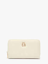 Portefeuille Lulu castagnette Beige zip CAROL105