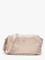 Cross Body Tas Vintage Leder Mila louise Roze vintage 23673XSX