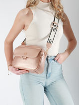 Cross Body Tas City Lulu castagnette Roze city VANESSA-vue-porte