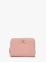 Portemonnee Button Miniprix Roze safiano 78SM2666