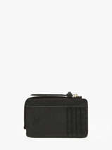 Kaarthouder Leder Crinkles Zwart caviar 14318