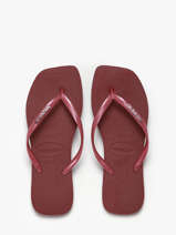 Teenslippers Sl Sq Lg Met Havaianas Rood women 4148257F