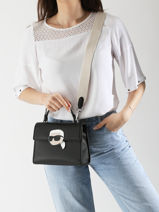 Cross Body Tas K Ikon Polyurethaan Karl lagerfeld Zwart k ikon A2W30105-vue-porte