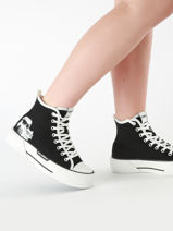 Sneakers Kampus Max Ii Twin Karl lagerfeld Zwart women KL60654T-vue-porte