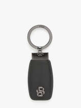Sleutelhanger Leder Hugo boss Zwart smooth HAK519D