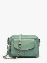 Cross Body Tas Naina Leder Pieces Groen naina 17063358