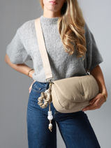 Cross Body Tas M Alizier Woomen Beige alizier WALI04-vue-porte
