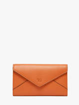 Portefeuille Leder Yves renard Oranje enveloppe 29283