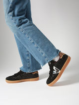 Sneakers Berlin Uit Leder Victoria Zilver accessoires 1126223-vue-porte