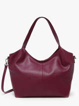 Schoudertas Caviar Leder Milano Rood caviar CA25061