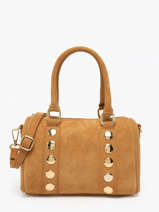 Handtassen Velvet Leder Milano Bruin velvet VE25066