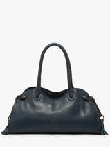 Schoudertas Cow Leder Basilic pepper Blauw cow BCOW84