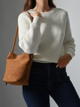 Cross Body Tas Rugzak S Cavalier Nubuck Leder Etrier Bruin cavalier nubuck ECAN126S-vue-porte