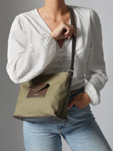 Cross Body Tas Canvas Kba Lancaster Groen canvas kba 51-vue-porte