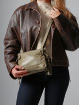 Cross Body Tas Cow Leder Basilic pepper Groen cow BCOW82-vue-porte