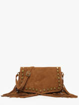 Cross Body Tas Velvet Leder Milano Oranje velvet VE241115