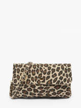 Cross Body Tas Velvet Leopardo Leder Milano Beige velvet leopardo VL23067
