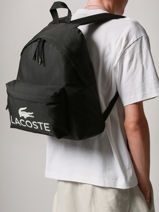 Rugzak Lacoste Zwart zt NU5182ZT-vue-porte