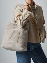 Schoudertas A4 Formaat Basilic pepper Beige alaska BALS03-vue-porte