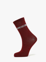 Damessokken Ttue Long Glitter Pieces Rood girl 17162499