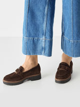 Mocassins Uit Leder Tamaris Zwart women 43-vue-porte