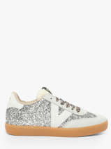 Sneakers Berlin Uit Leder Victoria Zilver accessoires 1126223