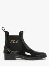 Regen Enkellaarsjes Kalosh Ii Karl lagerfeld Zwart accessoires KL94775
