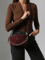 Cross Body Tas Vintage Leder Mila louise Bruin vintage 23673V-vue-porte