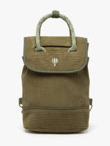 Rugzak Le voyage en panier Groen velours AHP241