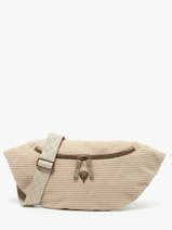 Heuptasje Le voyage en panier Beige velours AHP244