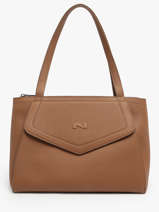 Schoudertas Madeleine Leder Nathan baume Bruin candy 8