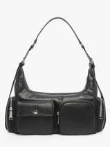 Schoudertas Soft Caramella Leder Lancaster Zwart soft caramella 7