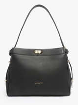 Schoudertas Mademoiselle Romy Leder Lancaster Zwart mademoiselle romy 106