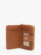 Portefeuille Ted lapidus Bruin jara TLMQ1509-vue-porte