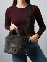 Handtas Polaire David jones Zwart polaire CM7746-vue-porte