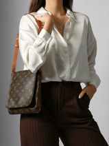 Preloved Louis Vuitton Schoudertas Musette Salsa Louis vuitton Bruin second life 1553872-vue-porte