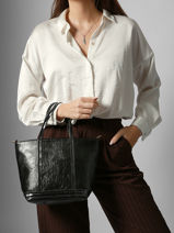 Handtas Cabas Vanessa bruno Zwart cabas 20V40435-vue-porte