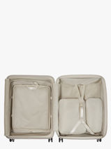 Uitbreidbare Harde Reiskoffer Paralux Hs Samsonite Beige paralux hs 156525-vue-porte