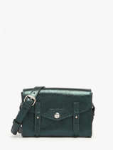Cross Body Tas Mini Indispensable Minuit Leder Paul marius Groen minuit MINIMIN