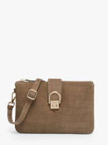 Cross Body Tas Equestre Croco Leder Etrier Beige equestre croco EECQ0143