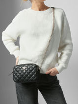 Cross Body Tas Giully Guess Zwart giully G9673140-vue-porte