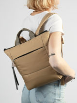 Rugzak Cumulus Gerecycleerd Nylon Aube Beige cumulus 101CS02-vue-porte