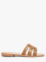 Slippers Hadamia Uit Leder Les tropeziennes Bruin women - 0HADAMIA
