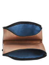 Portemonnee L Met Elastiek Leder Etrier Blauw bandit manchot f EBM121-vue-porte