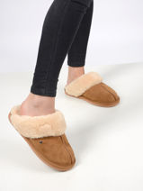 Pantoffels Isotoner Groen women 97282-vue-porte