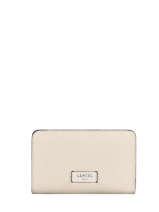 Portefeuille Met Rits Ninon Leder Lancel Beige ninon A11123