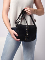 Cross Body Tas Heritage Leder Biba Zwart heritage HAK2L-vue-porte