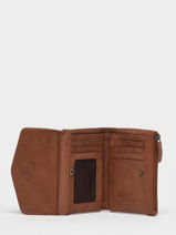 Portemonnee Smart Leder Basilic pepper Bruin smart BSMA98-vue-porte