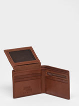 Portefeuille Porte Monnaie Traveler Leder Basilic pepper Bruin traveler BTRA92-vue-porte